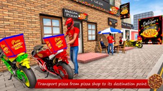 Moto Racing - Pizza Bike Game screenshot 0