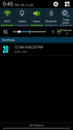 Detik jam pada status bar screenshot 2