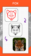 တိရိစ္ဆာန်များကိုဆွဲပုံ။ ပုံဆွဲသင်ခန်းစာများ screenshot 6