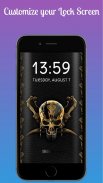 Skull Lock screen keypad Skull Lock screen pattern screenshot 0