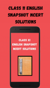 Class 11 English Snapshot NCERT Solutions screenshot 2