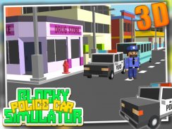 Blocky Police Car Simulator 3D screenshot 0