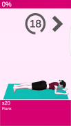 Plank workout for women free screenshot 8