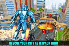 Avenger dell'eroe di jetpack guerriero del crimine screenshot 0