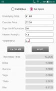 Option Calculator screenshot 1