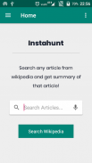 InstaHunt - Read Summary from Wikipedia Article screenshot 4