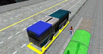 3D เมืองขับรถ - ที่จอดรถบัส screenshot 2