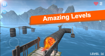 Fire Ball Balance 3D screenshot 2