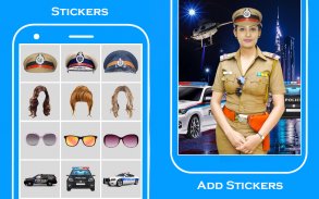 Women police suit photo editor screenshot 2