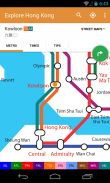 Explore Hong Kong MTR map screenshot 0