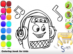 Music Box livro para colorir screenshot 2