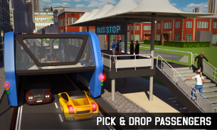 Elevado Ônibus 3D: Futuristic Bus Simulator 2018 screenshot 6