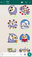 Cute Owl Stickers-WAStickerApp screenshot 3