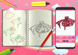 Learn To Draw Princess Dress Step By Step screenshot 6