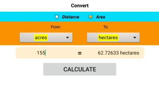 Land Calculator: Area, Length screenshot 2