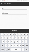 Notification Bar Memo screenshot 0