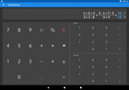 Bruchrechner mit Lösungen screenshot 0