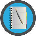 Secure notepad notes checklist Icon