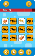 Animal Pairs Memory - Matching Puzzle Games screenshot 1