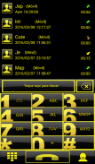 THEME GO CONTACTS BIG YELLOW screenshot 0