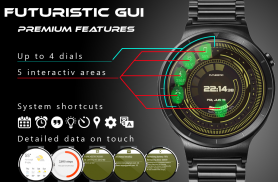 Futuristic GUI Watch Face screenshot 2