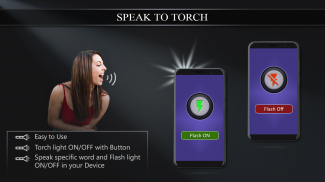 Speak to Torch Light - Clap to flash light screenshot 2