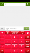 لوحة المفاتيح البلاستيك الأحمر screenshot 6