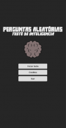 Quiz Perguntas Aleatórias - Teste de Inteligência screenshot 0
