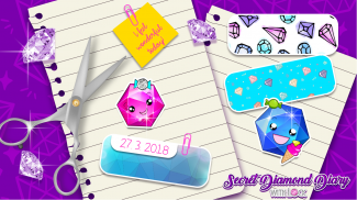 Secret Diamond Diary with Lock screenshot 0