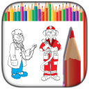 ColorBook - Profession Coloring Book Icon