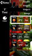 Fresh Vegetables Widget Clock screenshot 3