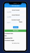 ROI Calculator -Calculate the Return on Investment screenshot 1