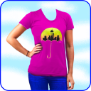 Women T-Shirt Photo Suit Edit