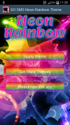 GO SMS Pro Neon Rainbow screenshot 7