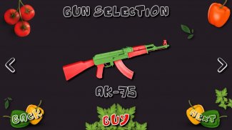 Veggie Shooter Gun Practice – Kitchen Challenge screenshot 2