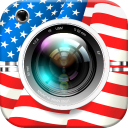 4th of July Photo Editor - American Flag Stickers Icon