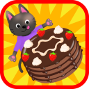 Kids pastry in Confectionary Bake a chocolate cake Icon