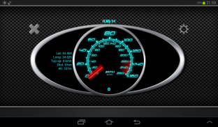 GPS Speedometer in kph and mph screenshot 1