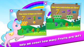 Pony lernt Preschool Mathe screenshot 2
