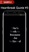 Heartbreak Quote Wallpapers screenshot 4