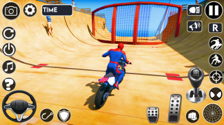 Superhero Tricky Bike Race GT screenshot 1