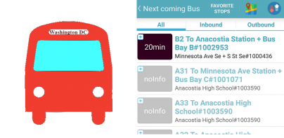 Washington DC Bus Tracker