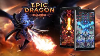 Dragon Epic - Idle & Merge - Jogo Arcade de Tiro screenshot 1