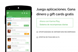 Recompensa appKarma y tarjetas screenshot 1