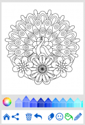 Livre coloriage animal Mandala screenshot 3