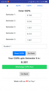 AU CGPA Calculator screenshot 1