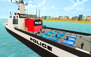 US Police Transporter Ship Games: Police Games screenshot 3
