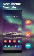 Colorful aurora theme for REDMI |night sky view screenshot 0