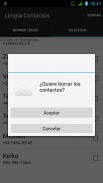 Supprimer plusieurs contacts screenshot 1