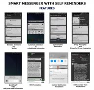 Smart Messenger with Self Reminders screenshot 0